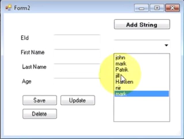 Adding String on Form